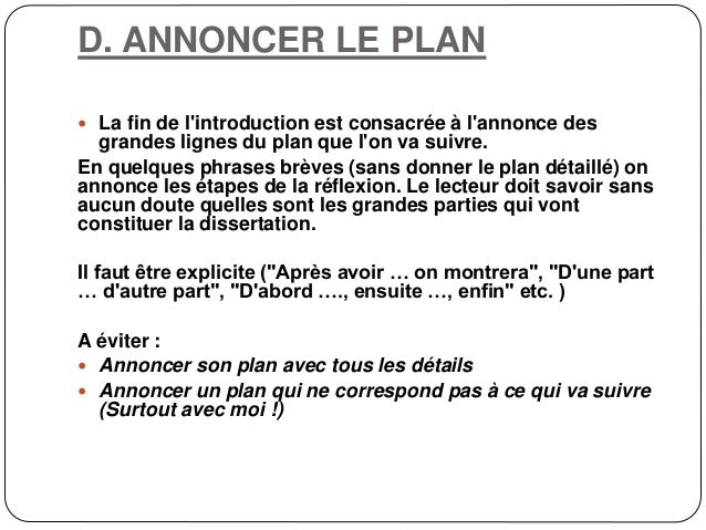 Comment annoncer un plan dans une introduction ? (Celebrity Exclusive)