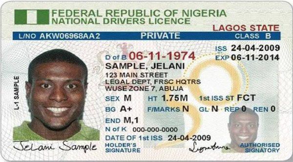 How much does Nigerian driver's license cost?