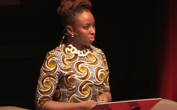 What does Adichie say about the word feminism in we should all be feminists? (Celebrity Exclusive)