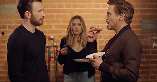 Are you eating the last donut with red white and blue sprinkles?