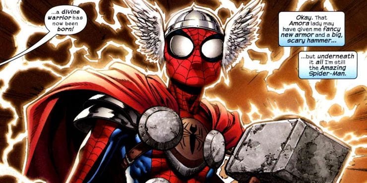 Can Spider-Man lift Mjolnir?