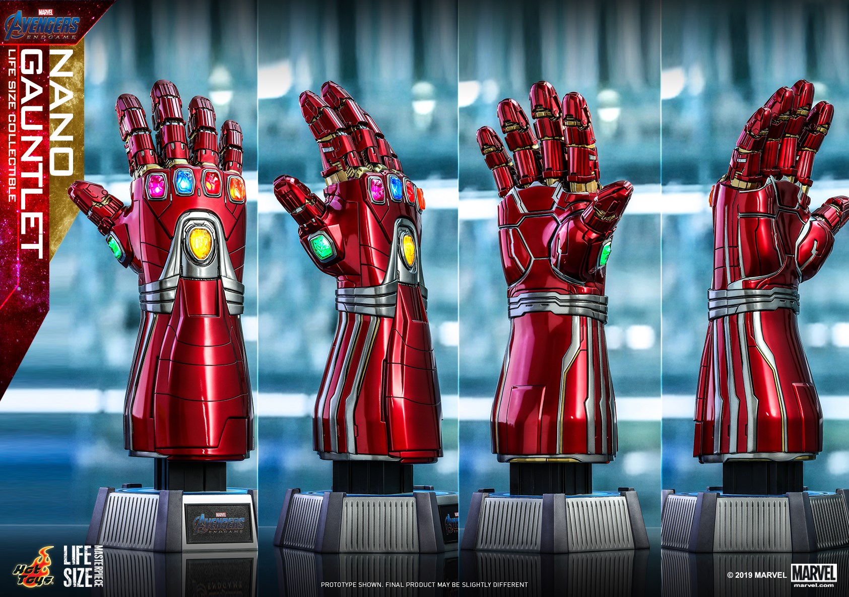 Can you wear the hot toys Nano Gauntlet?