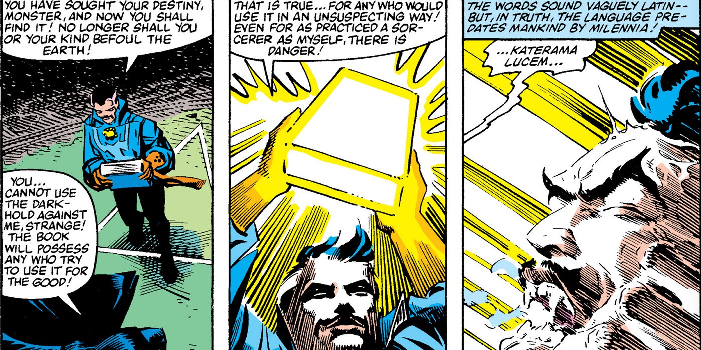 Did Dr Strange read the Darkhold?