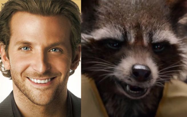 Do they change Bradley Cooper's voice for Rocket?
