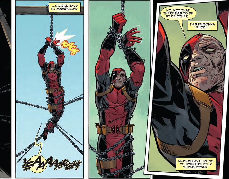 Does Deadpool feel pain?