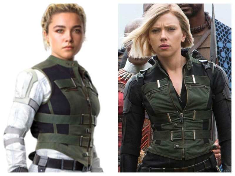 Does Natasha wear Yelena vest in Infinity War?