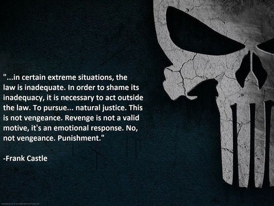 Does The Punisher have a saying?