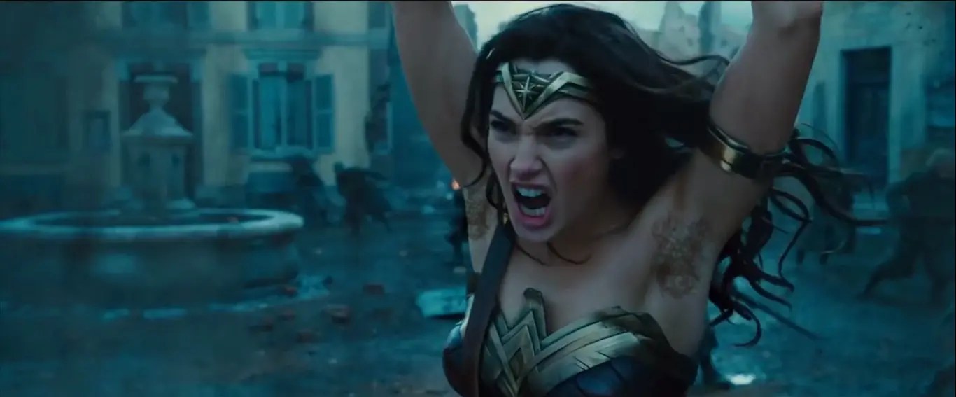 Does Wonder Woman have black hair?