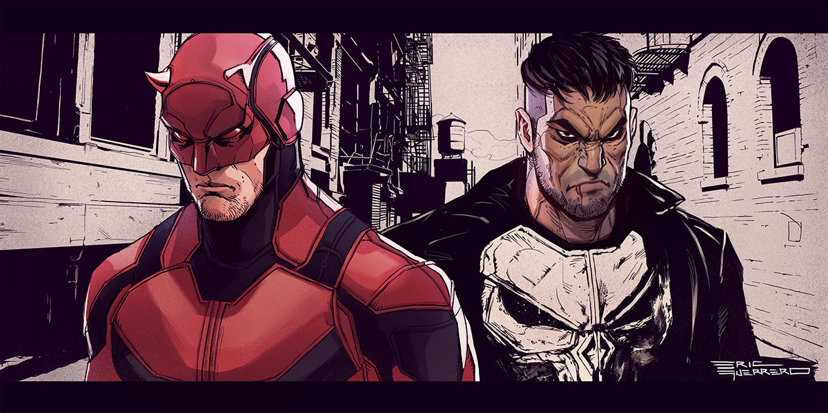 How are Daredevil and Punisher connected?