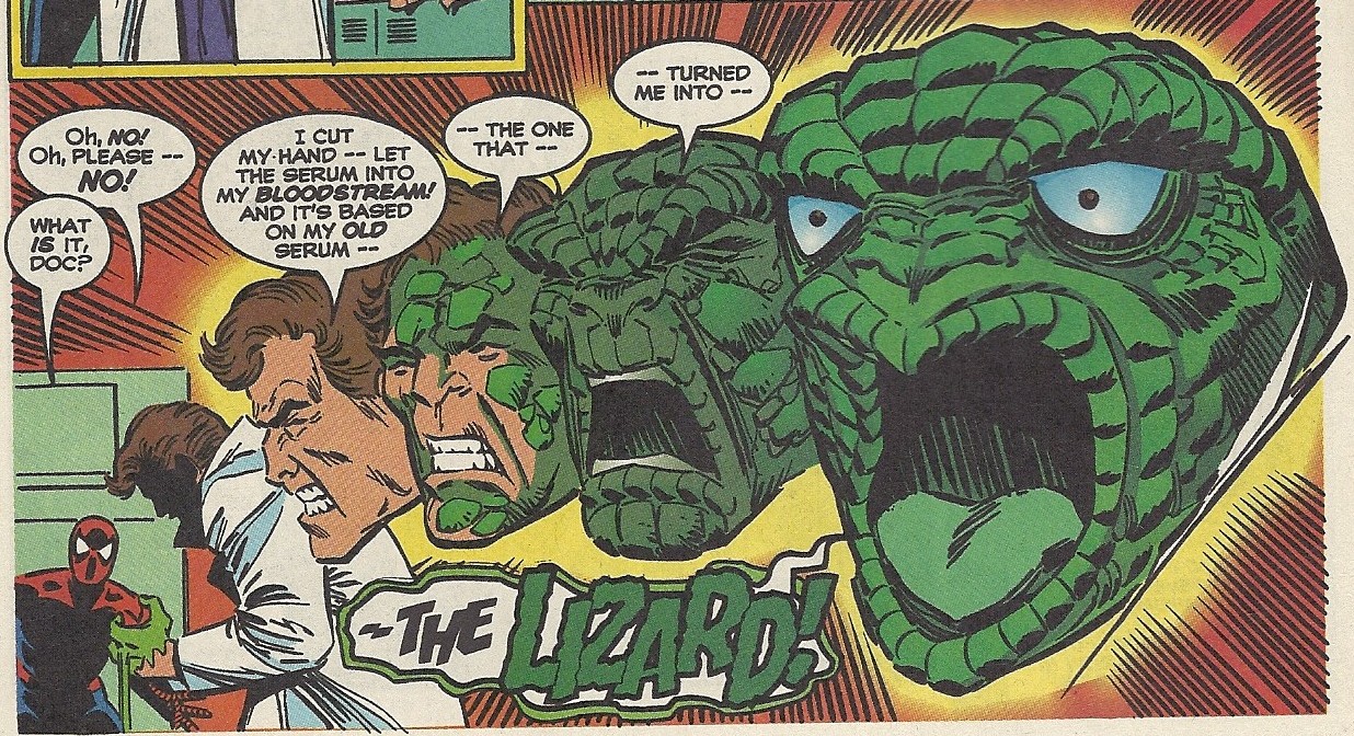 How did Curt Connors turn into a Lizard?