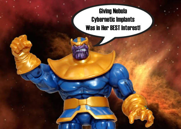 How did Thanos adopt Nebula?