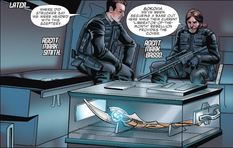 How did von Strucker get Loki's Scepter?