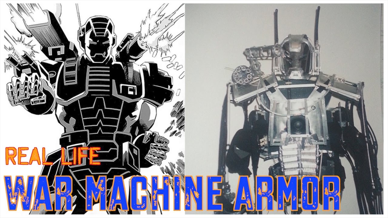 How heavy is War Machine's suit?