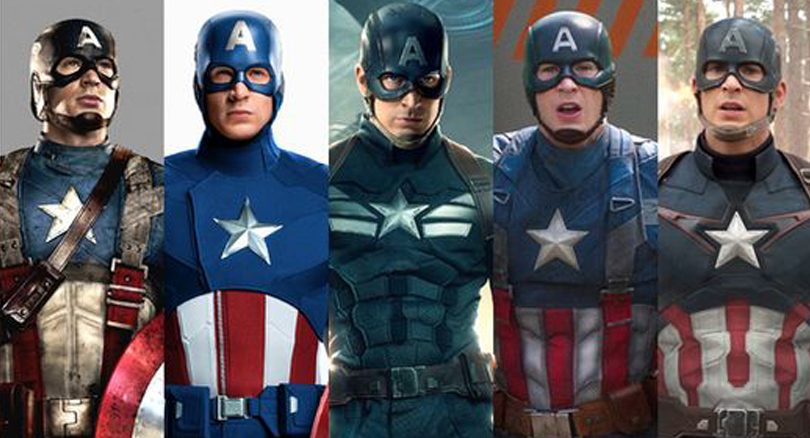 How many uniforms did Captain America have?
