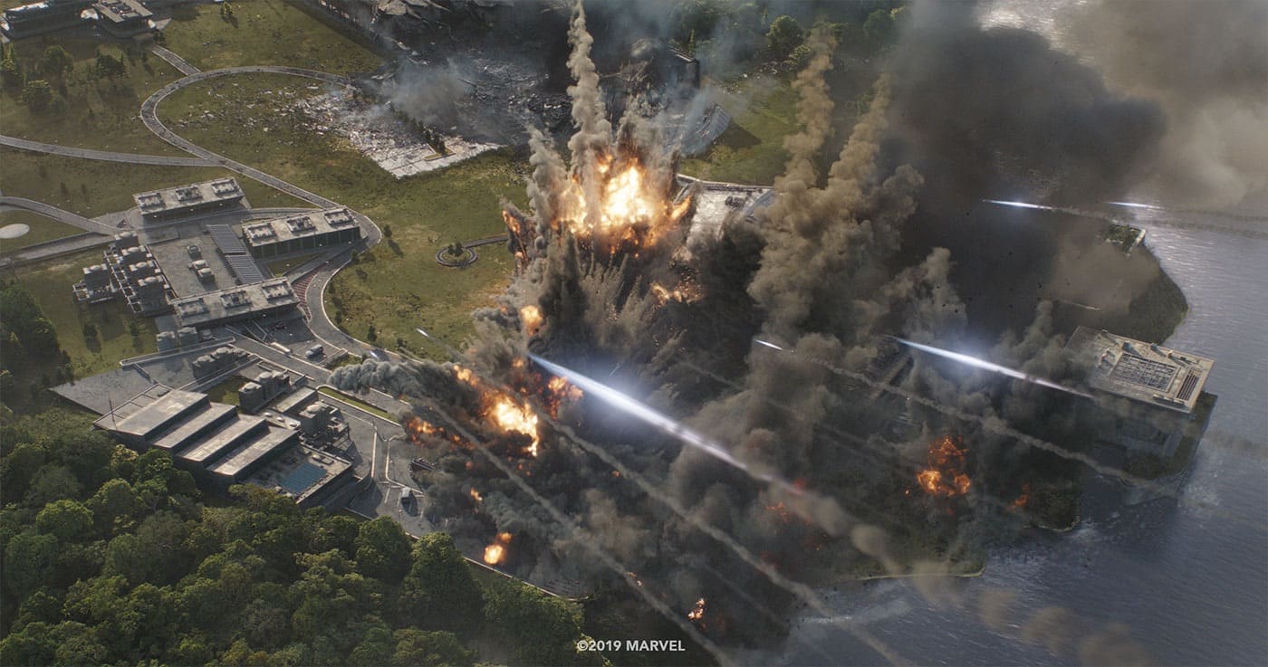 Is Avengers compound destroyed?
