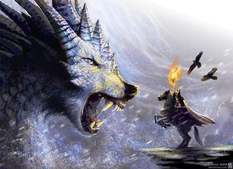 Is Fenrir stronger than Odin?