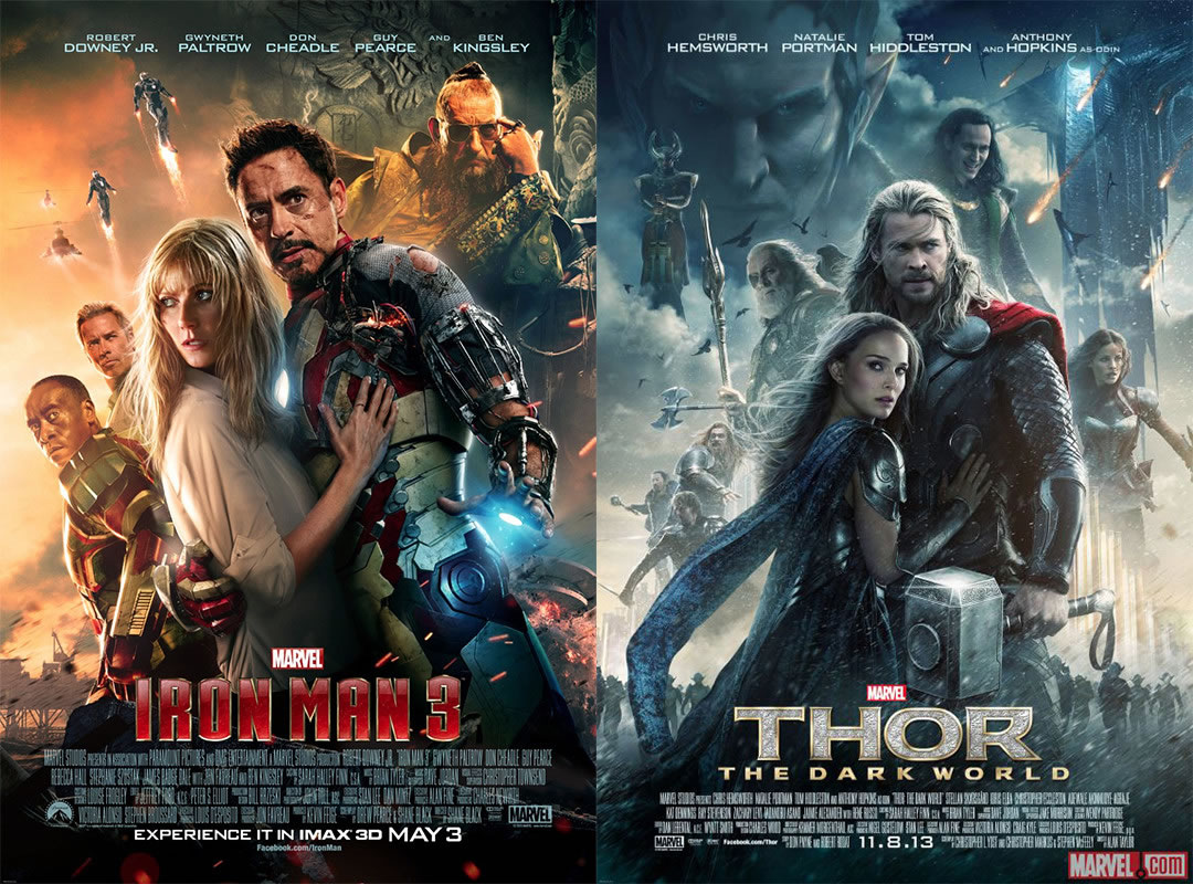 Is Iron Man 3 before Thor The Dark World?