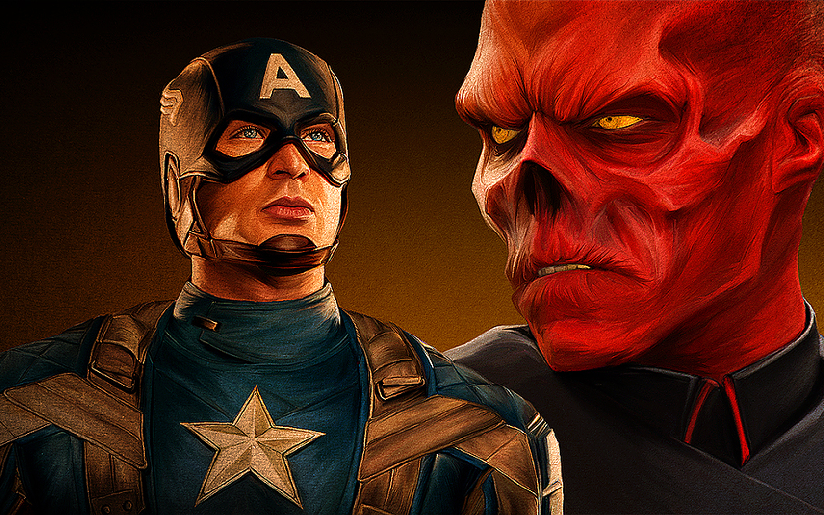Is Red Skull the son of Captain America?