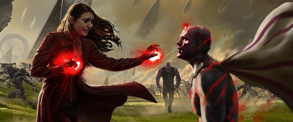 Is Scarlet Witch stronger than Thanos?