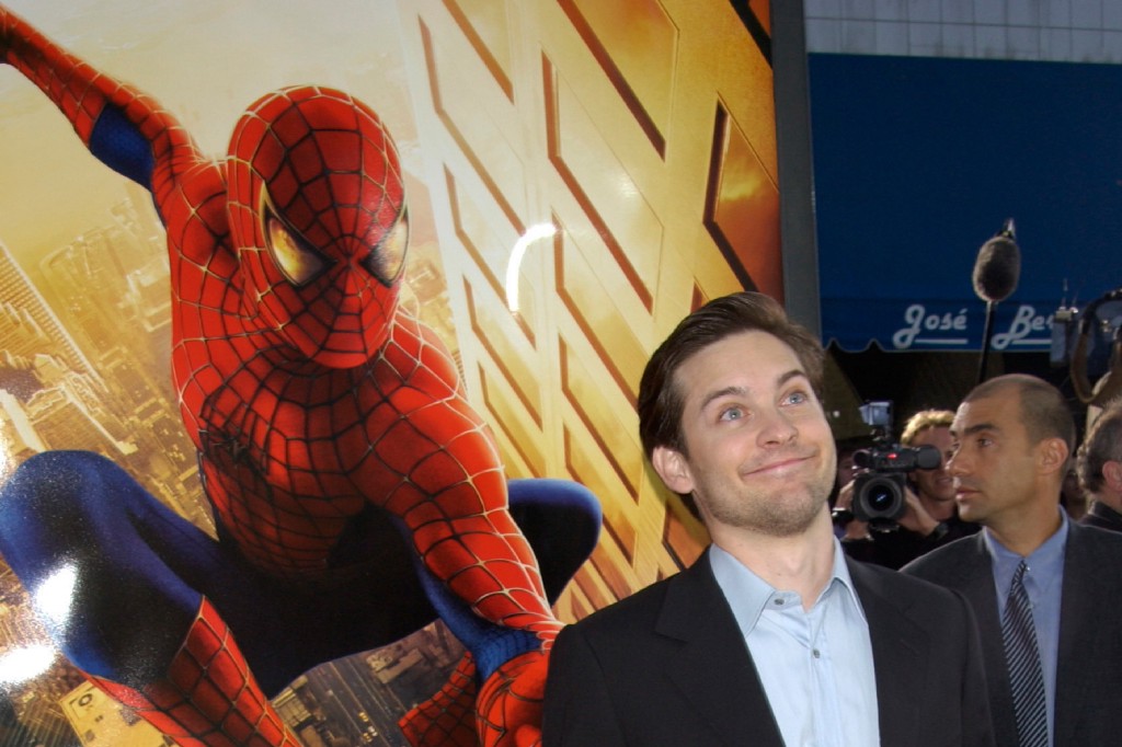 Is Tobey Maguire's suit CGI?