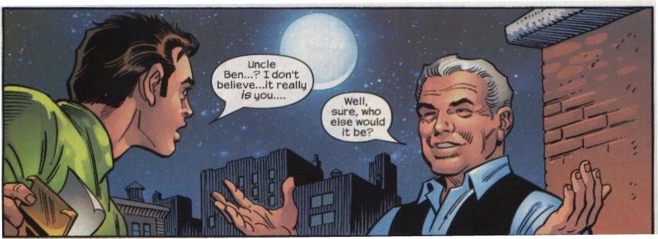 Is Uncle Ben related to Peter's dad?