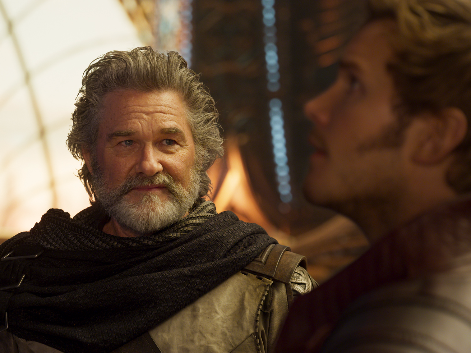 Is that Kurt Russell in the beginning of Guardians 2?