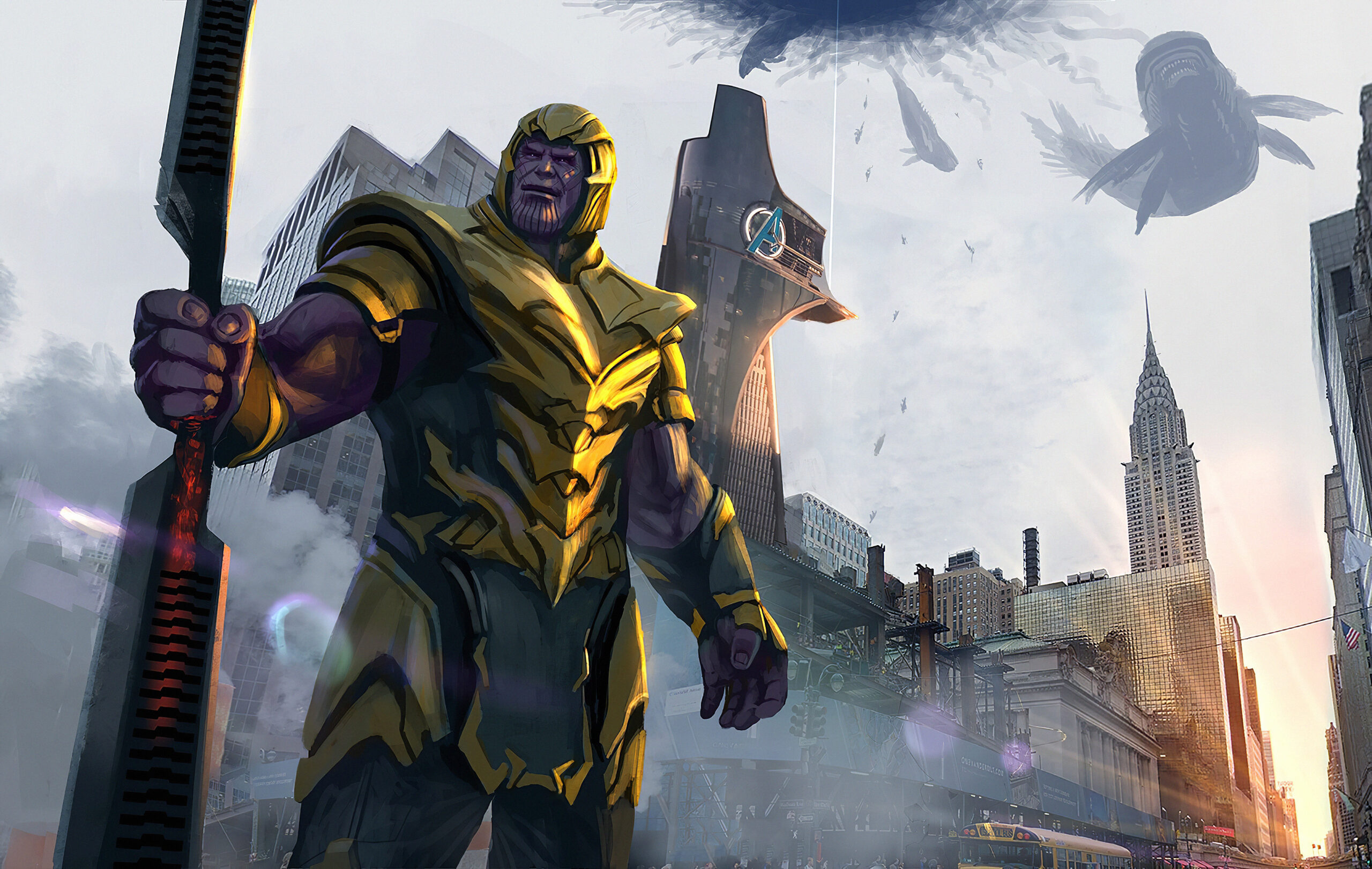 Was the Avengers tower destroyed?