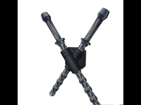 What are black widow's batons called?