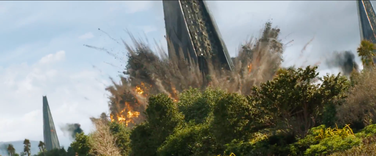 What attacked Wakanda in Infinity War?