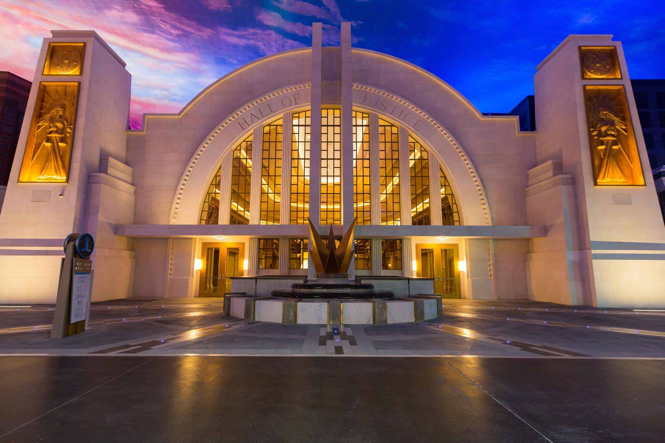 What city is the Hall of Justice?