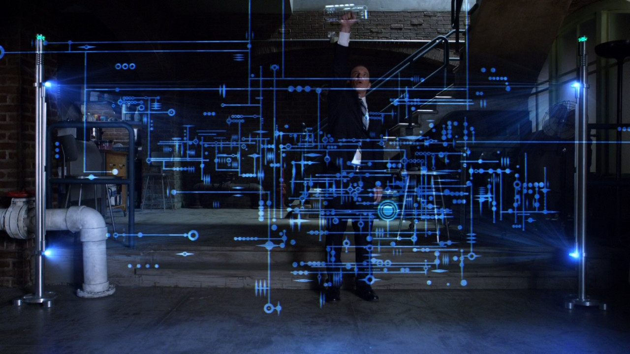 What did Agent Coulson drawing on wall?