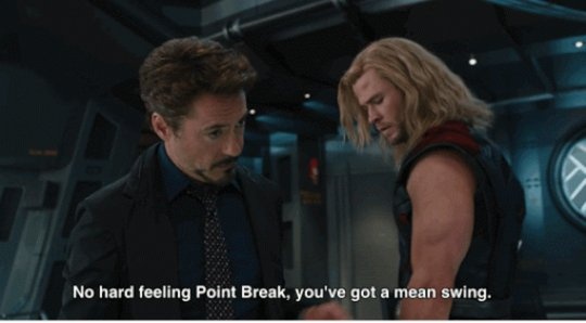 What does Stark call Thor?