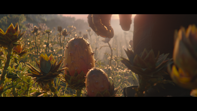 What fruit was Thanos picking?