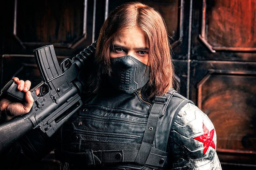 What is Bucky saying in Russian?