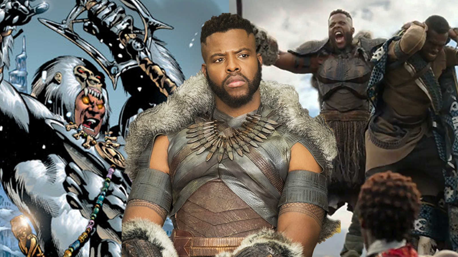 What is M Baku saying in Black Panther?