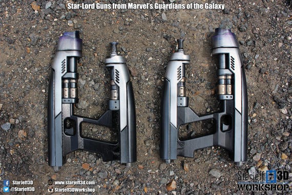 What is Peter Quill's gun called?