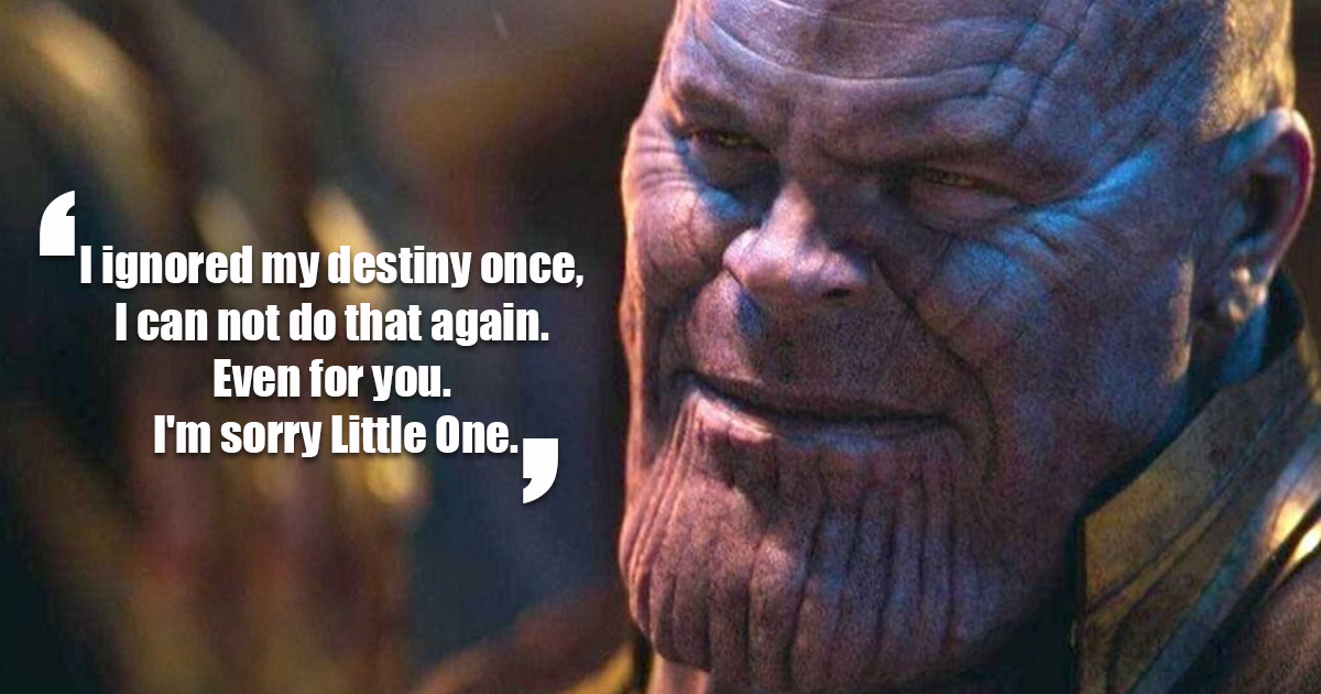 What is Thanos famous line?