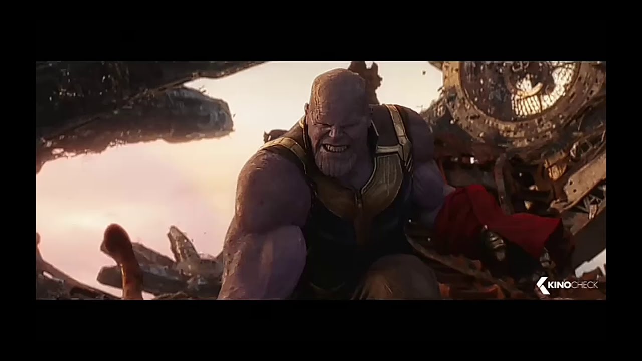 What is the last scene in Avengers: Infinity War?