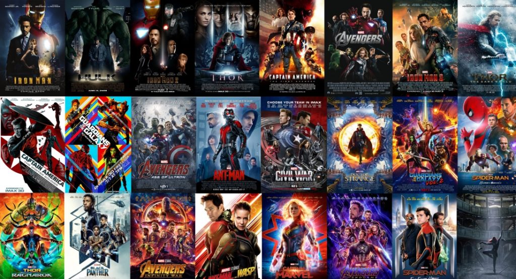 What is the order of the MCU movies?