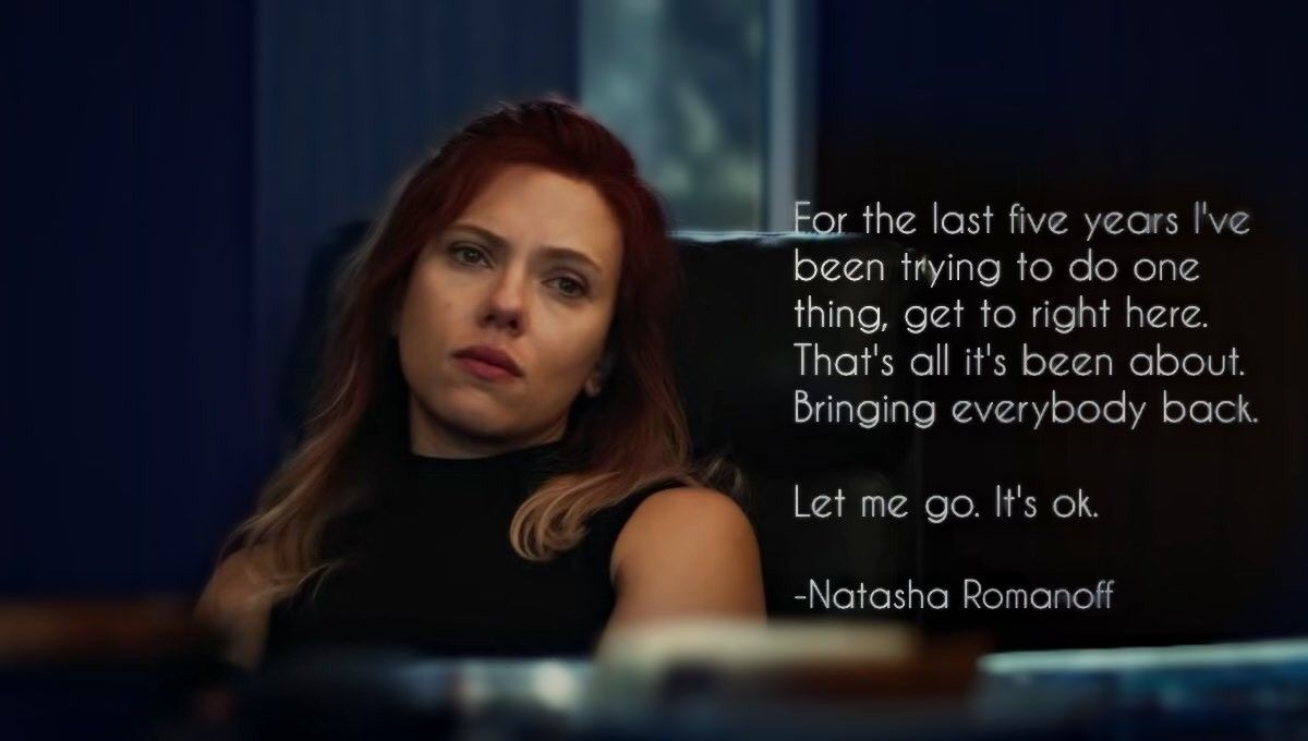 What were Natasha Romanoff last words?