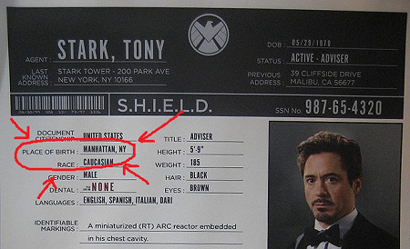Where is Tony Stark born?