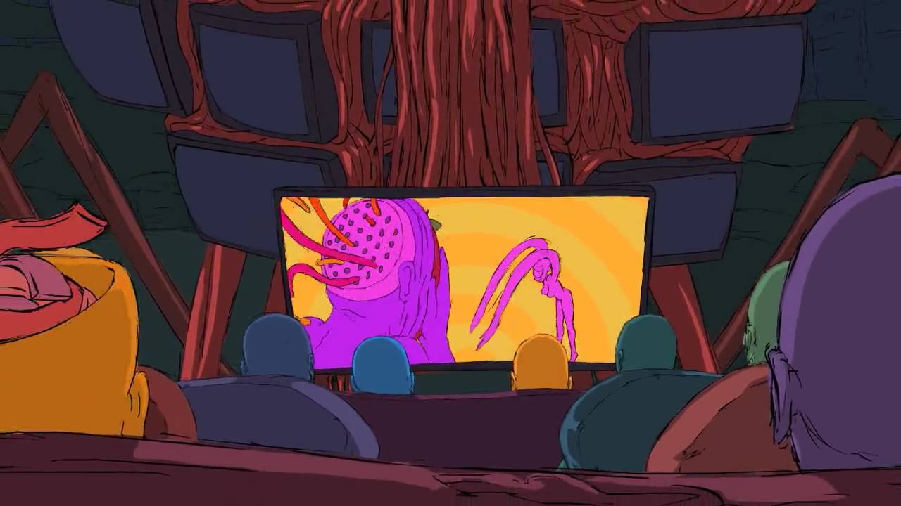 Who animated blockhead the music scene?