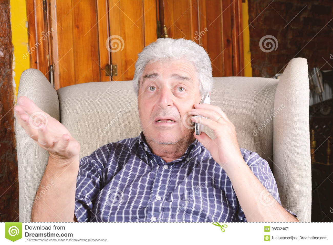 Who is the old man Bucky is talking to?