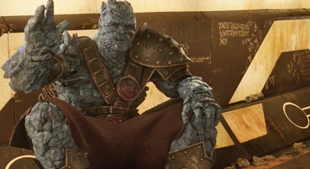Who is the voice of Korg in Thor?