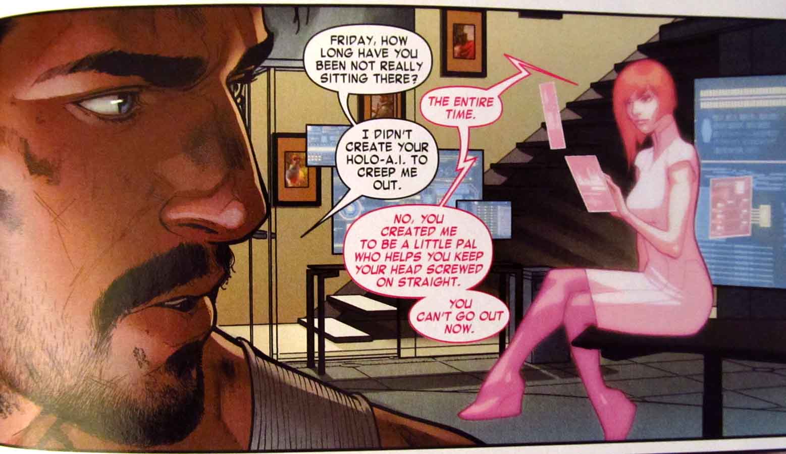 Who plays F.R.I.D.A.Y. in Iron Man?