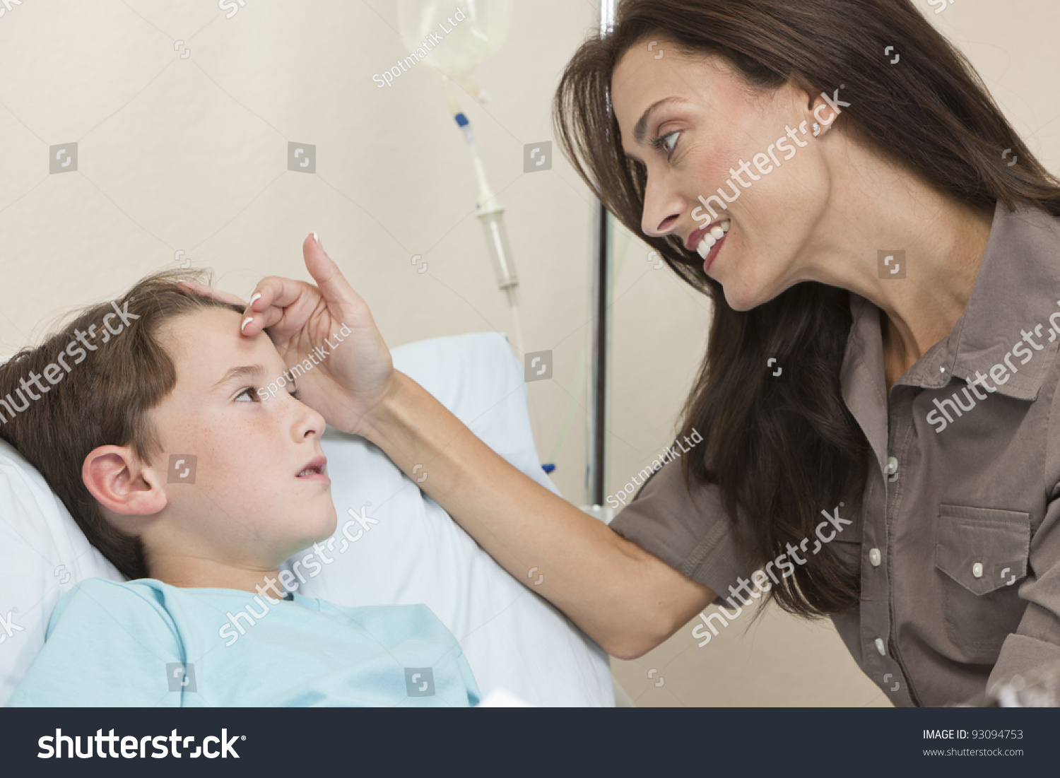 Who touched Thor's forehead?