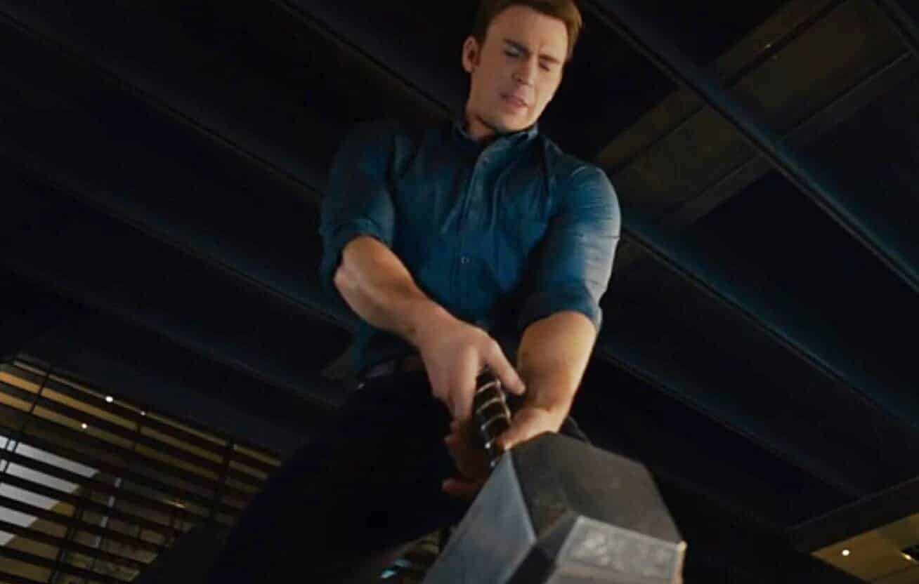 Why did Captain America lift Thor's hammer?