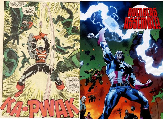 Why did Captain America take Thor's hammer back in time?