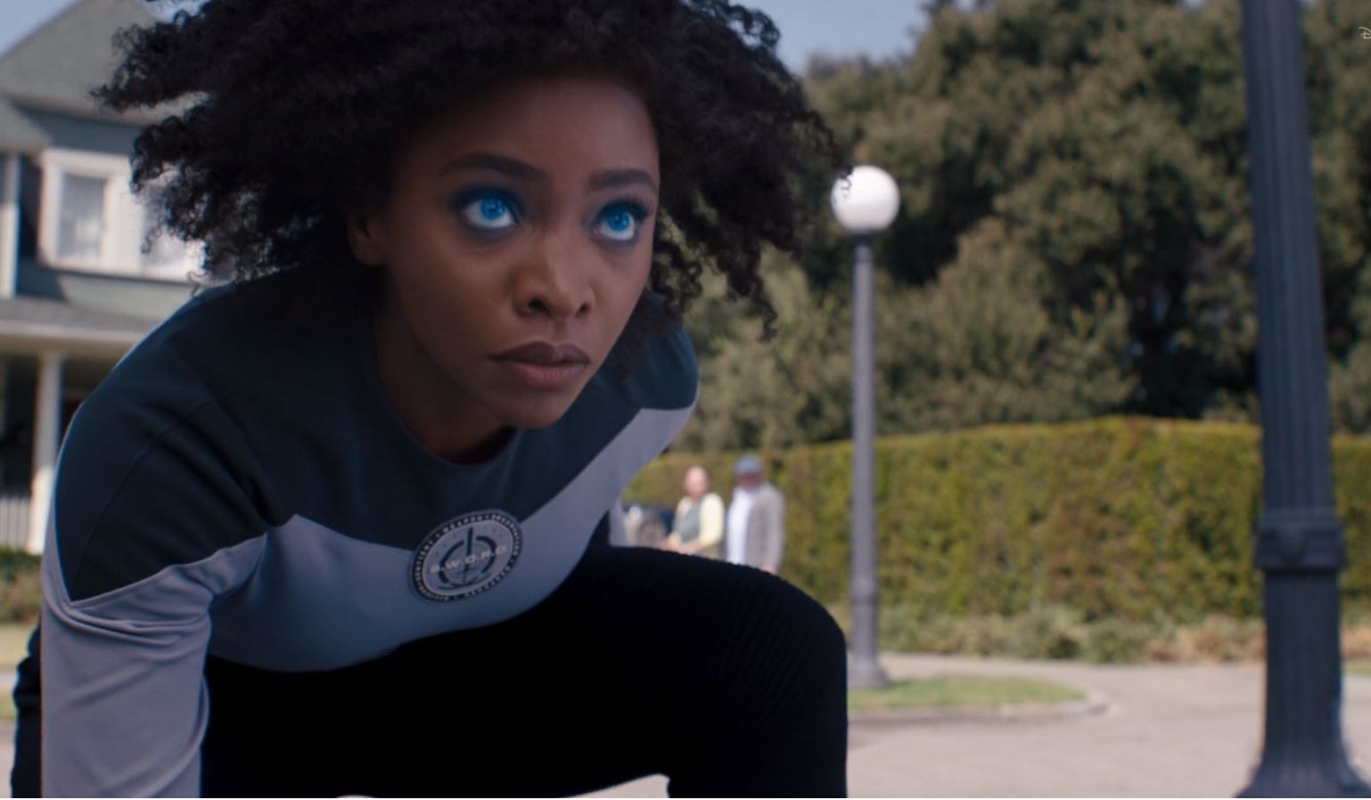 Why is Monica Rambeau eyes blue?