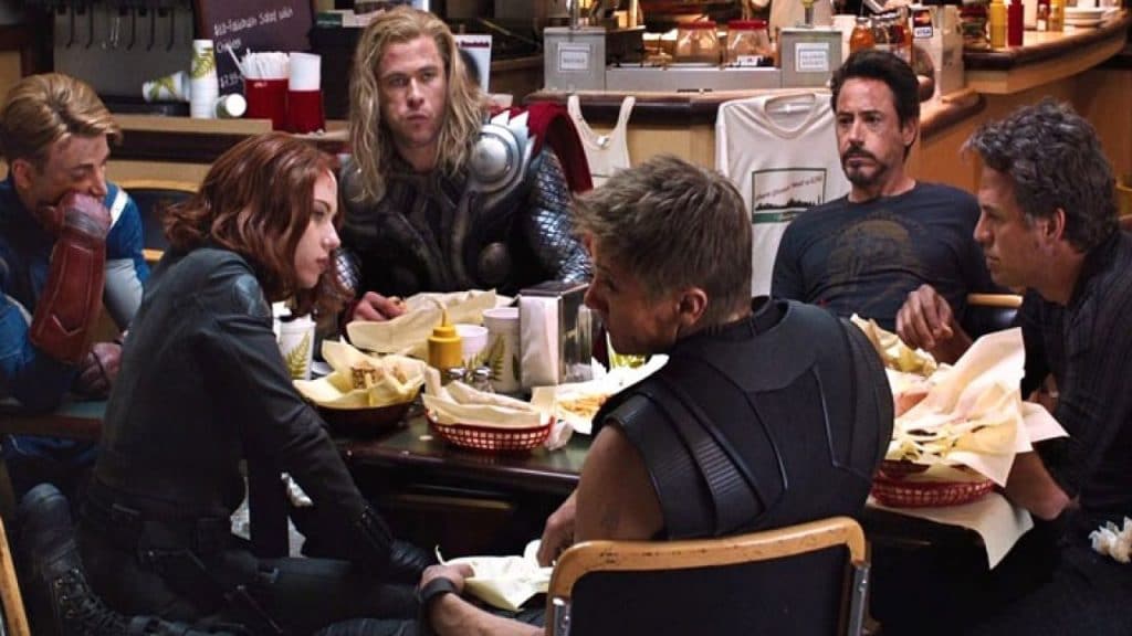 Why is cat not eating at the end of Avengers?